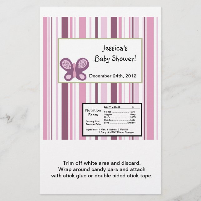 Hershey's Large Bar Wrapper Sugar Plum (Front)