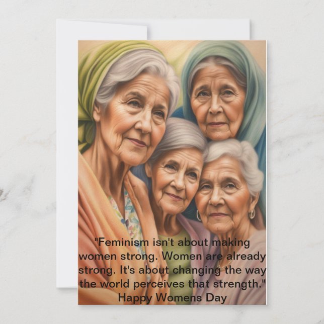 "HerStory : Carte de voeux pour la Journée interna (Devant)