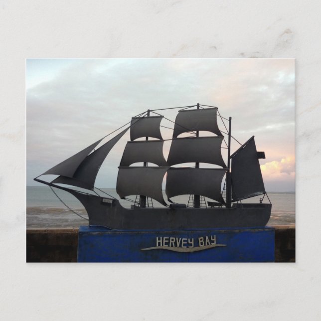 hervey bay boat postcard (Front)