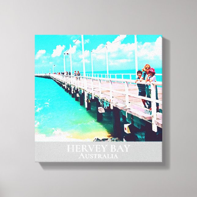 Hervey Bay Queensland Australia travel print (Front)