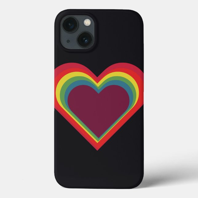 Herz ♥ Heart – Rainbow Colours – Regenbogenfarben Case-Mate iPhone Case (Back)