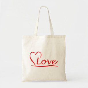 Herz mit Liebe Tote Bag