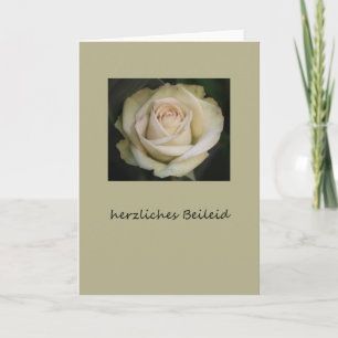 Herzliches de carte de sympathie allemande Beileid