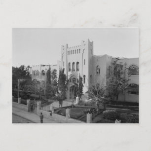 Herzliya Hebrew Gymnasium in Tel Aviv in the 1930s Postcard
