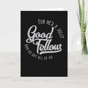 He's a jolly good fellow holiday card