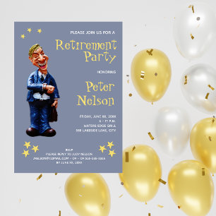 He's A Star - Retirement Party Invitation