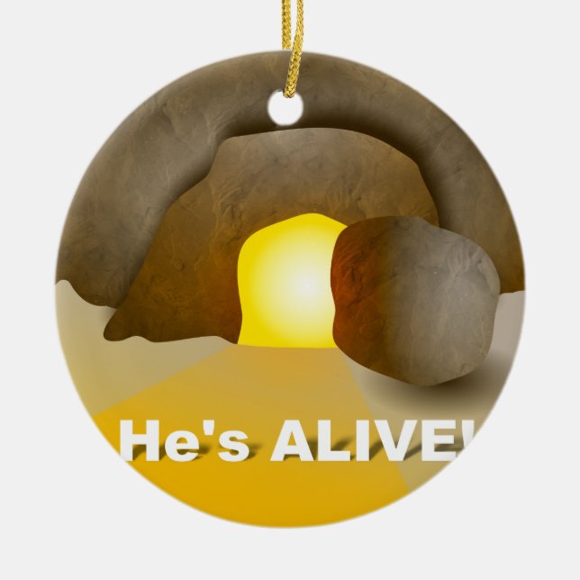 He's Alive! Ceramic Ornament (Front)