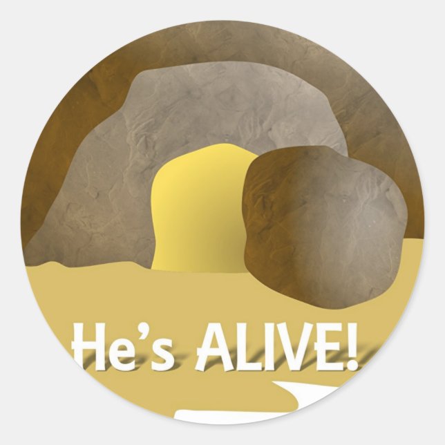 He's Alive! Classic Round Sticker (Front)