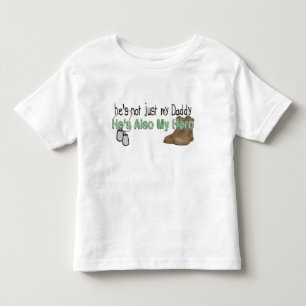 He's Also My Hero Toddler T-shirt