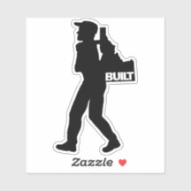 He's Backpacking Idaho Vinyl Decal