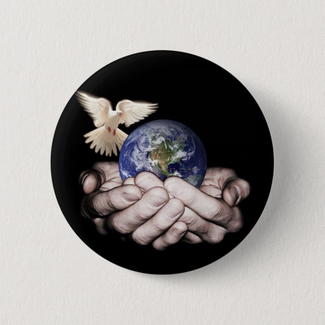 He's Got The Whole World... 2 Inch Round Button (Front)