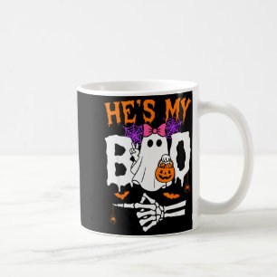 Hes My Boo Matching Couple Halloween Couples Shes Coffee Mug
