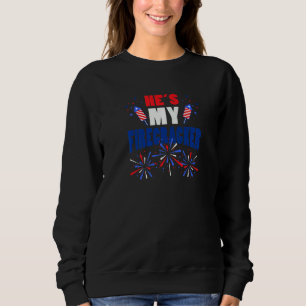 He's My Firecracker Matching Couples His Hers 4th  Sweatshirt