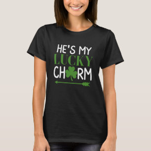 He's My Lucky Charm Lucky Shamrock Saint Patricks  T-Shirt