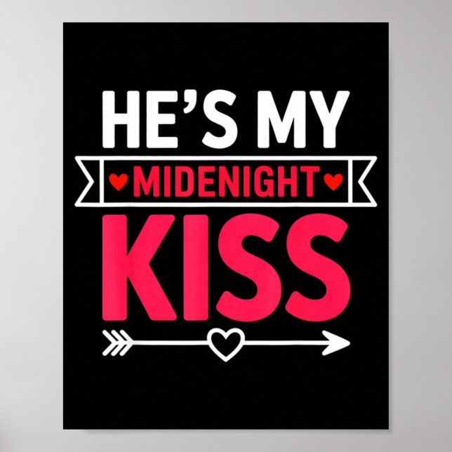 He's My Midnight Kiss Happy New Year Matching Coup Poster (Front)