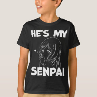 He's My Senpai Funny Anime Matching Couple Girlfri T-Shirt