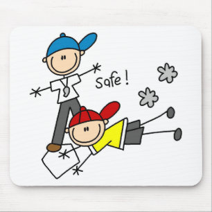 He's Safe Baseball Mousepad