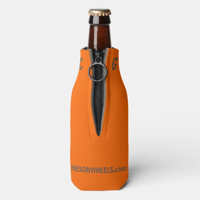 HESONWHEELS Bottle CG Initials) Cooler (Bottle Back)