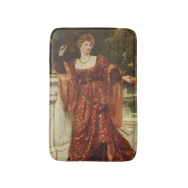 Hesperia (by Frank Dicksee) Bath Mat (Front Vertical)