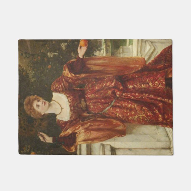 Hesperia (by Frank Dicksee) Doormat (Front)