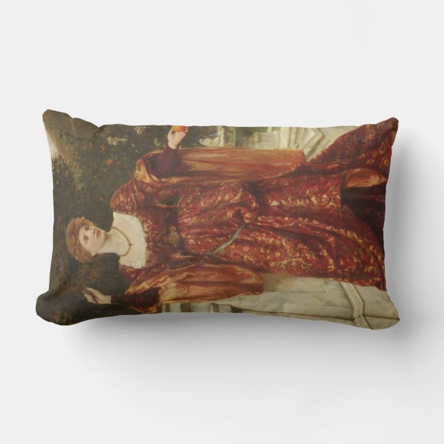 Hesperia (by Frank Dicksee) Lumbar Pillow (Front)