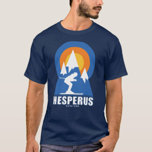 Hesperus Ski Sunset Retro T-Shirt