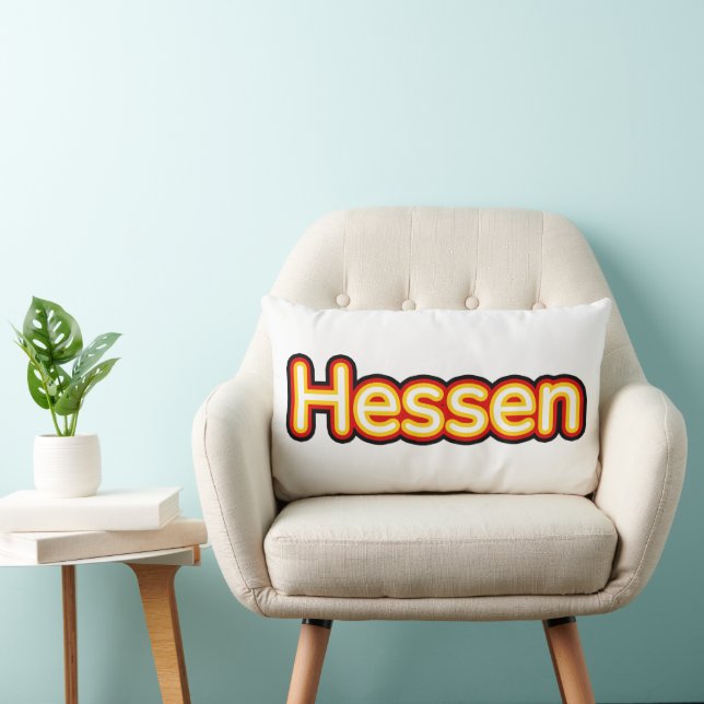 Hessen Deutschland Germany Lumbar Pillow (Chair)