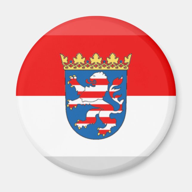 Hessen Flag Gem Magnet (Front)
