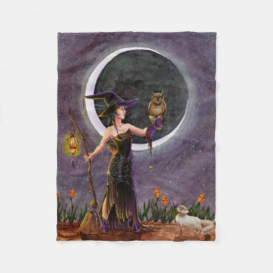 Hester and the Owl Fleece Blanket