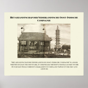 Het gezandtschap der Nederlandtsche Oost-Indische  Poster