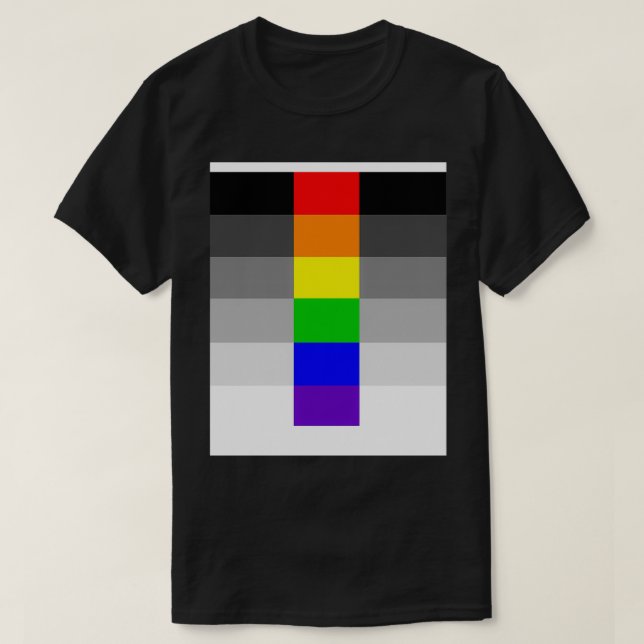 Heteroflexible Pride Flag Graphic T-Shirt (Design Front)