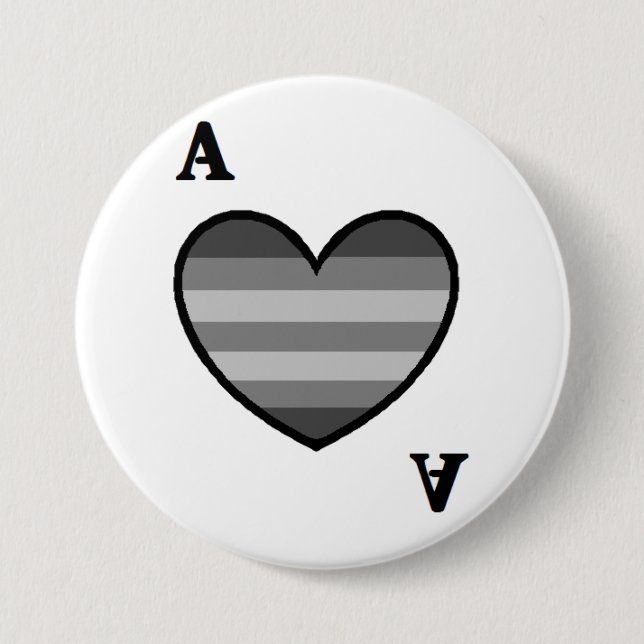 Heteroromantic Asexual Ace Button (Front)