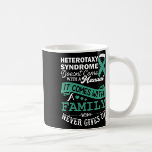 Heterotaxy Syndrome Awareness Family Support Teal Coffee Mug