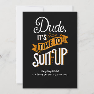 Heure De Correspondre Dude Bachelor Demande Carte