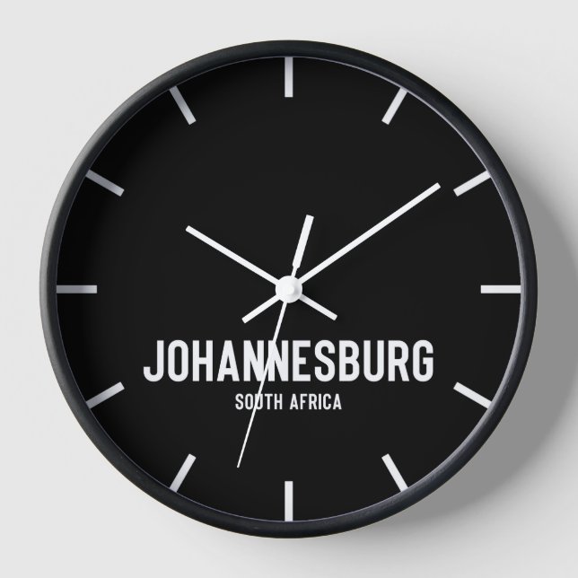 Heure de Johannesburg Salle de presse Horloge mura (Recto)