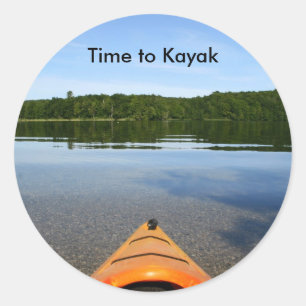 Heure de kayak autocollants