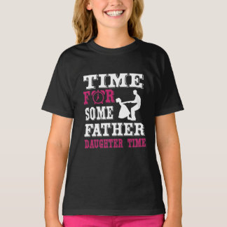 Heure de la T-shirt de la Fille-Père