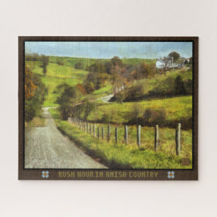 Heure de pointe du puzzle dans le pays d'Amish