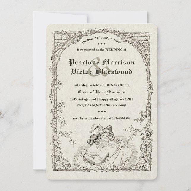 Heure de Yore Faire-part de mariage (Devant)