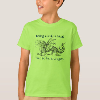 "Heure d'être le T-shirt d'une fille de dragon"