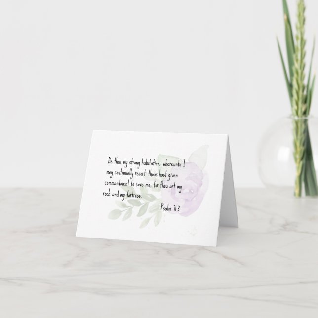 Heure difficile ou Sympathie Carte de voeux religi (Devant)