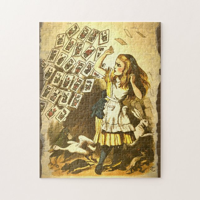 Heure-milliampère Jongg Alice dans le puzzle du (Vertical)