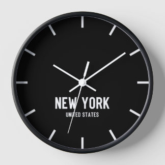 Heure New York Heure Salle de presse Horloge mural