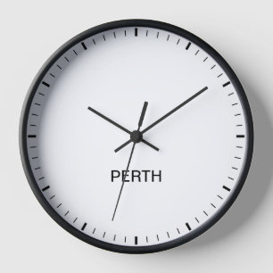 Heure Perth Australie Horloge Style de salle de pr