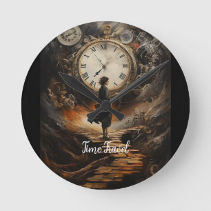 Heure Voyage Steampunk Horloge murale - Imaginaire