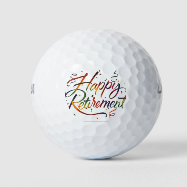 ***HEUREUSE RETRAITE*** BALLES DE GOLF (Devant)