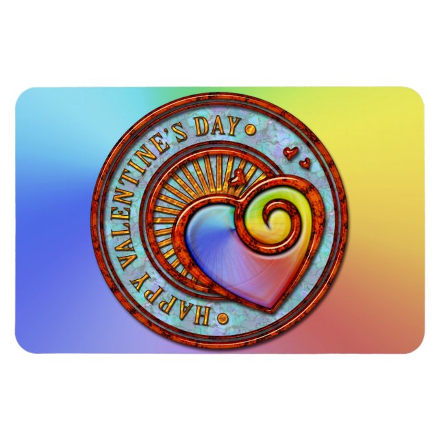 Heureuse Sainte-Valentin 2A Premium Magnet (Horizontal)