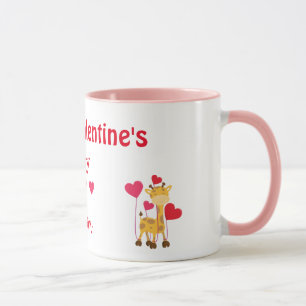 Heureuse Sainte-Valentin Maman Safari thème Mug