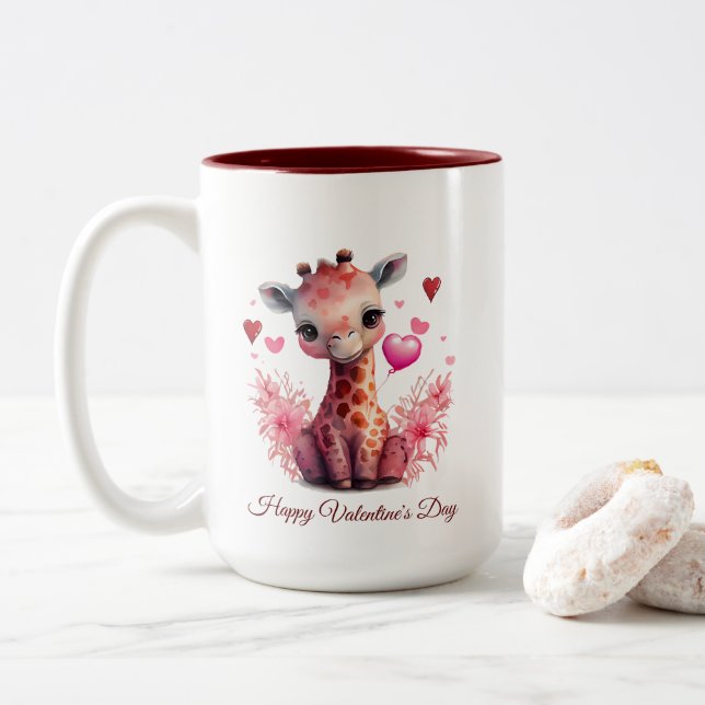 Heureuse Sainte-Valentin Mug (Avec donut)
