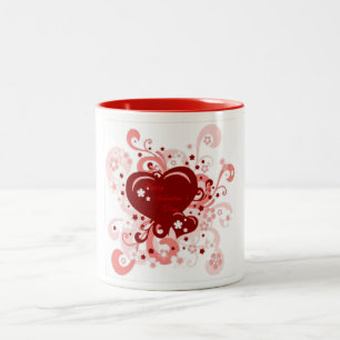 Heureuse Sainte-Valentin Mug à deux tons